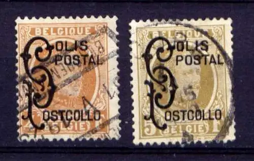 Belgien Postpaket Nr.1/2          O  used            (1945)