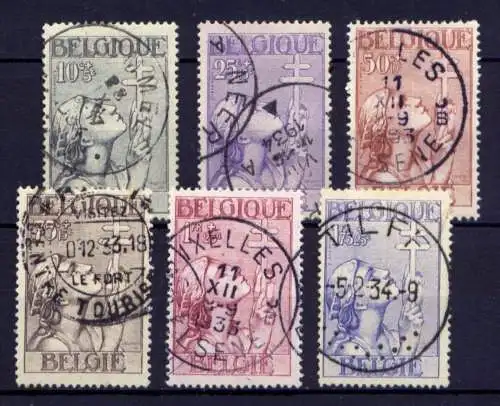 (1874) Belgien Nr.366/71          O  gestempelt