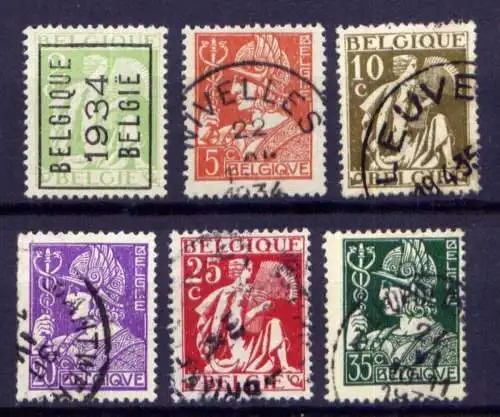 (1869) Belgien Nr.326/31          O  gestempelt