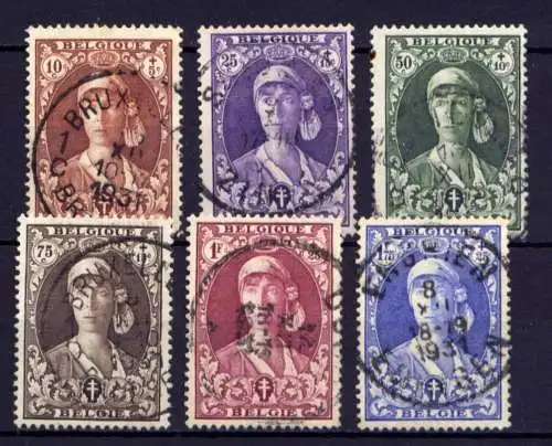 (1867) Belgien Nr.315/20          O  gestempelt