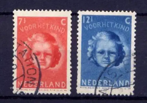 (1301) Niederlande Nr.447 + 448        O  gestempelt