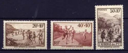 Frankreich Nr.348/50        *  unused        (1956)
