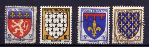 Frankreich Nr.585/8        O  used + *  unused        (1939)