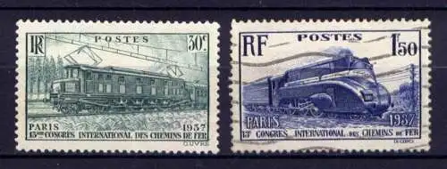 Frankreich Nr.345/6        O  used + (*)  no gum        (1917)