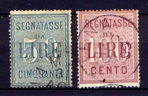 Italien Verrechnungsmarken Nr.1/2        O  used         (1163)