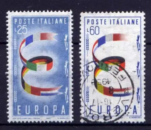 Italien Nr.992/3        O  used + **  MNH         (1056)