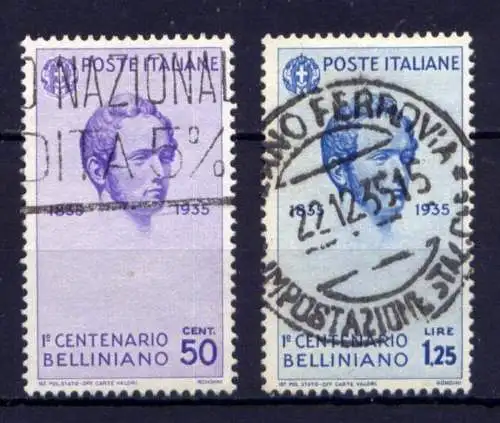 (971) Italien Nr.534 + 535        O  gestempelt