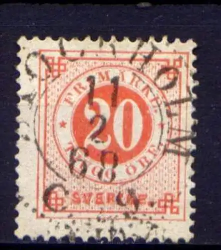 Schweden Nr.34       O  used        (1698)