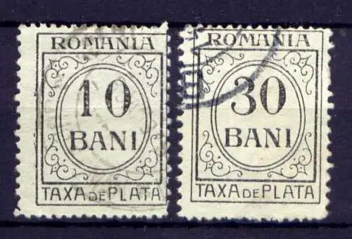 Rumänien Porto Nr.43 + 45               O  used                (1042)