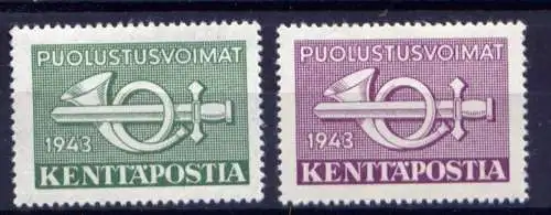 (766) Finnland Militärpost Nr.2/3        **  postfrisch