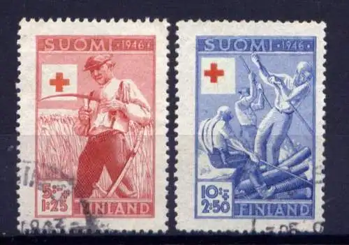 (762) Finnland Nr.322/3        O  gestempelt