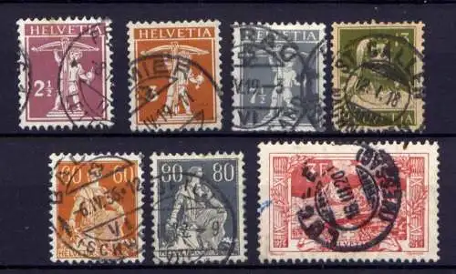 (1966) Schweiz Nr.136/42       O  gestempelt