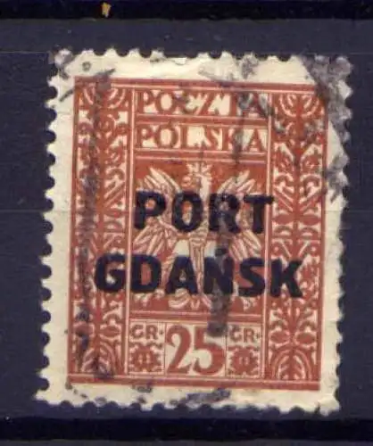 Polen Port Gdansk Nr.22          O  used         (1841)