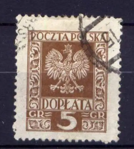 Polen Porto Nr.80          O  used         (1827)