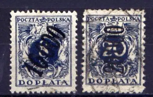 (1824) Polen Porto Nr.51 + 52          O  gestempelt