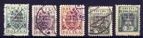 (1724) Polen Nr.118/22         O + *  gestempelt + ungebraucht