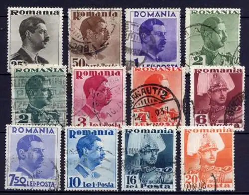 Rumänien ex.Nr.489/506               O  used + *  unused                (1073)