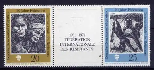 (26298) DDR Nr.1680/1 Streifen                                   **  postfrisch