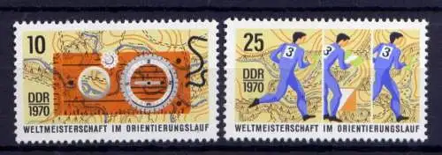 DDR Nr.1605/6                                   **  MNH       (26293) ( Jahr 1970 )