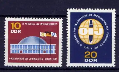 (26276) DDR Nr.1212/3                                  **  postfrisch