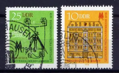 DDR Nr.2308/9                                 O  used       (26263) ( Jahr 1978 )