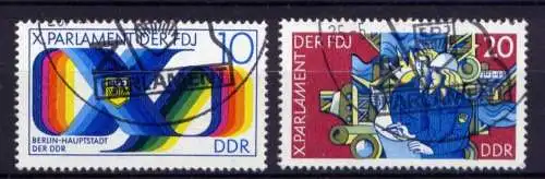 DDR Nr.2133/4                              O  used       (26217) ( Jahr 1976 )