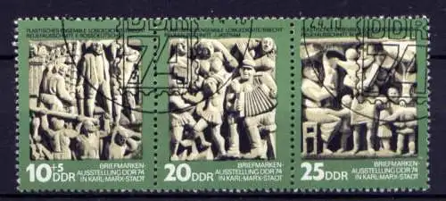 DDR Nr.1988/90 Streifen                             O  used       (26170) ( Jahr 1974 )