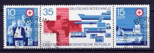 DDR Nr.1789/91 Streifen                          O  used       (26092) ( Jahr 1972 )