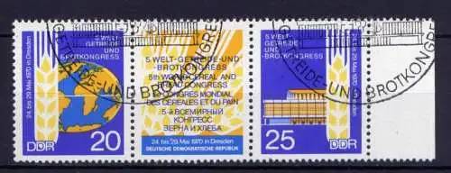 DDR Nr.1575/6 Streifen                          O  used       (26005) ( Jahr 1970 )