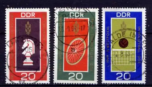 DDR Nr.1491/3                          O  used       (25980) ( Jahr 1969 )