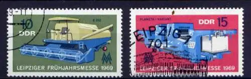 DDR Nr.1448/9                         O  used       (25966) ( Jahr 1969 )