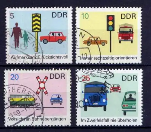 DDR Nr.1444/7                         O  used       (25965) ( Jahr 1969 )