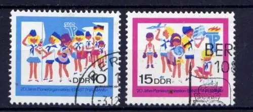 DDR Nr.1432/3                         O  used       (25958) ( Jahr 1968 )