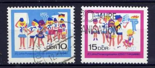 DDR Nr.1432/3                         O  used       (25957) ( Jahr 1968 )