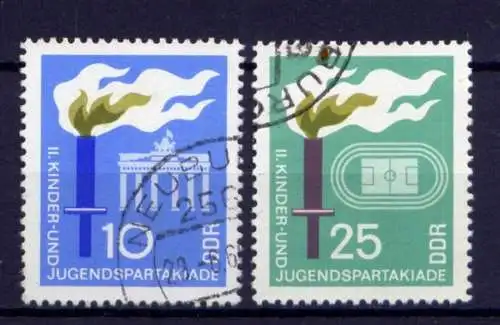 DDR Nr.1375/6                         O  used       (25937) ( Jahr 1968 )