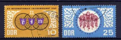 DDR Nr.1278/9                        O  used       (25926) ( Jahr 1967 )