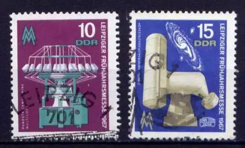 DDR Nr.1254/5                        O  used       (25920) ( Jahr 1967 )