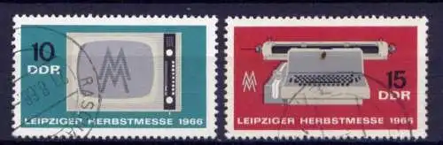 DDR Nr.1204/5                       O  used       (25910) ( Jahr 1966 )