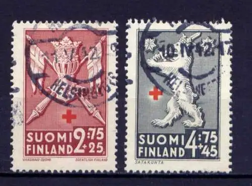 (754) Finnland Nr.256 + 258          O  gestempelt