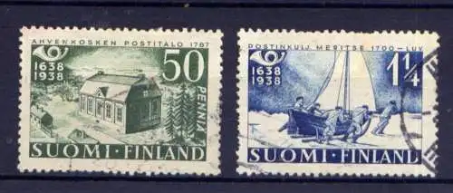 (747) Finnland Nr.213 + 214         O  gestempelt