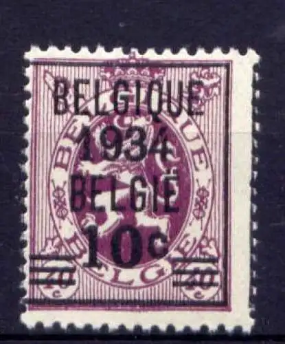 Belgien Nr.375          (*)  no gum           (1674)