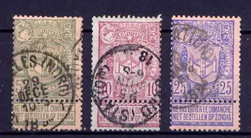 (1634)Belgien Nr.61/3          O  gestempelt