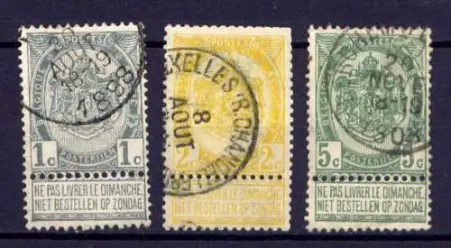 (1633) Belgien Nr.50/2          O  gestempelt