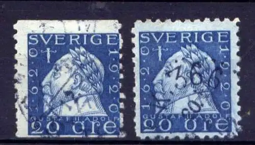 Schweden Nr. 137 A + B       O  used       (1662)