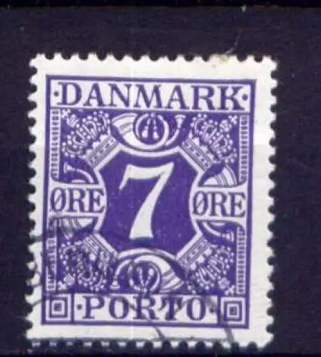 (875) Dänemark Porto Nr.21        O  gestempelt