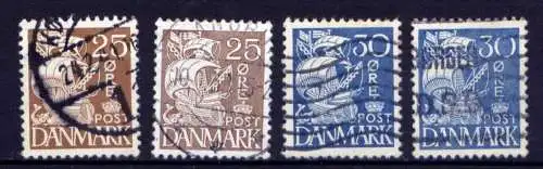 (860) Dänemark Nr.208/9 Type I + II        O  gestempelt