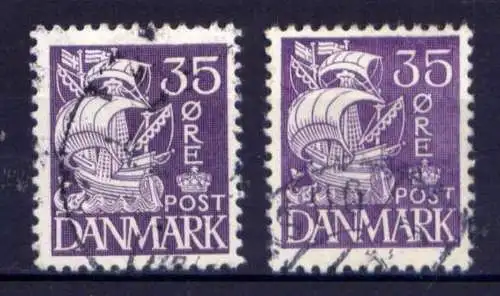 (859) Dänemark Nr.206 Type I + II        O  gestempelt