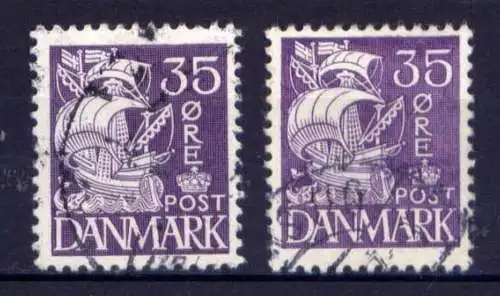 Dänemark Nr.206 Type I + II        O  used        (859)