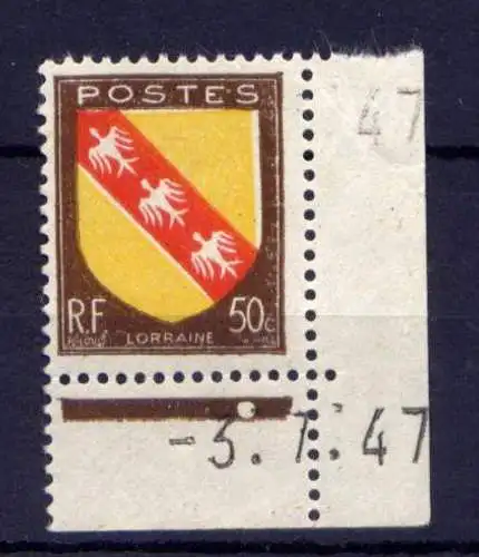 (1801) Frankreich Nr.754 Eckrand        **  postfrisch