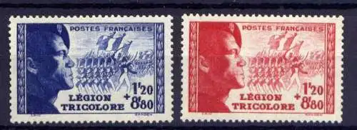 Frankreich Nr.576/7        *  unused       (1797)
